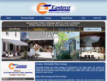 Tablet Screenshot of easternawning.com